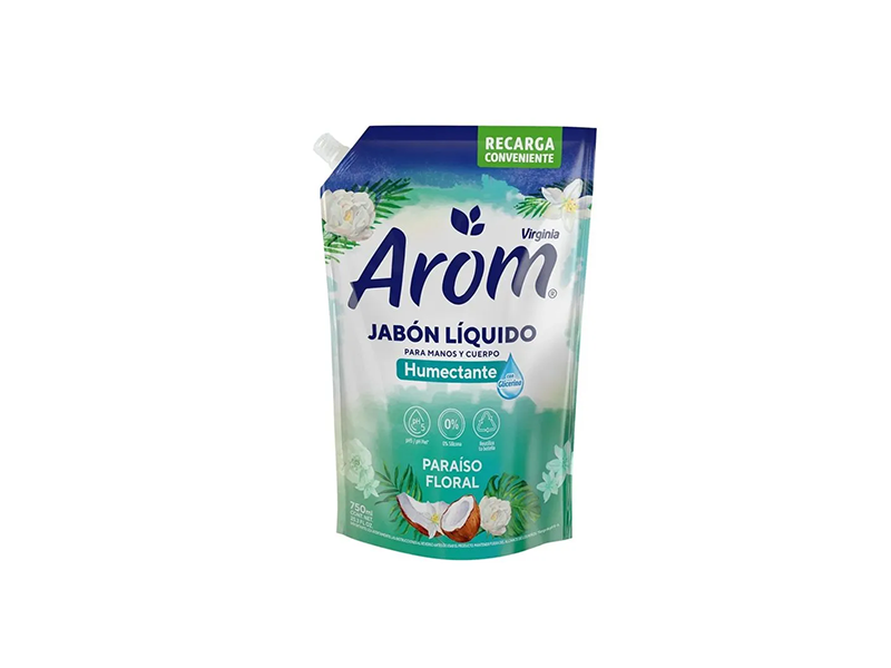 Arom Jabon Liquido Paraiso Floral 750 Ml.