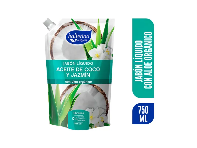 Ballerina Aceite De Coco Y Jazmin 750 Ml.