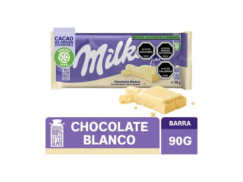 MILKA CHOCOLATE BLANCO 90 GRS.